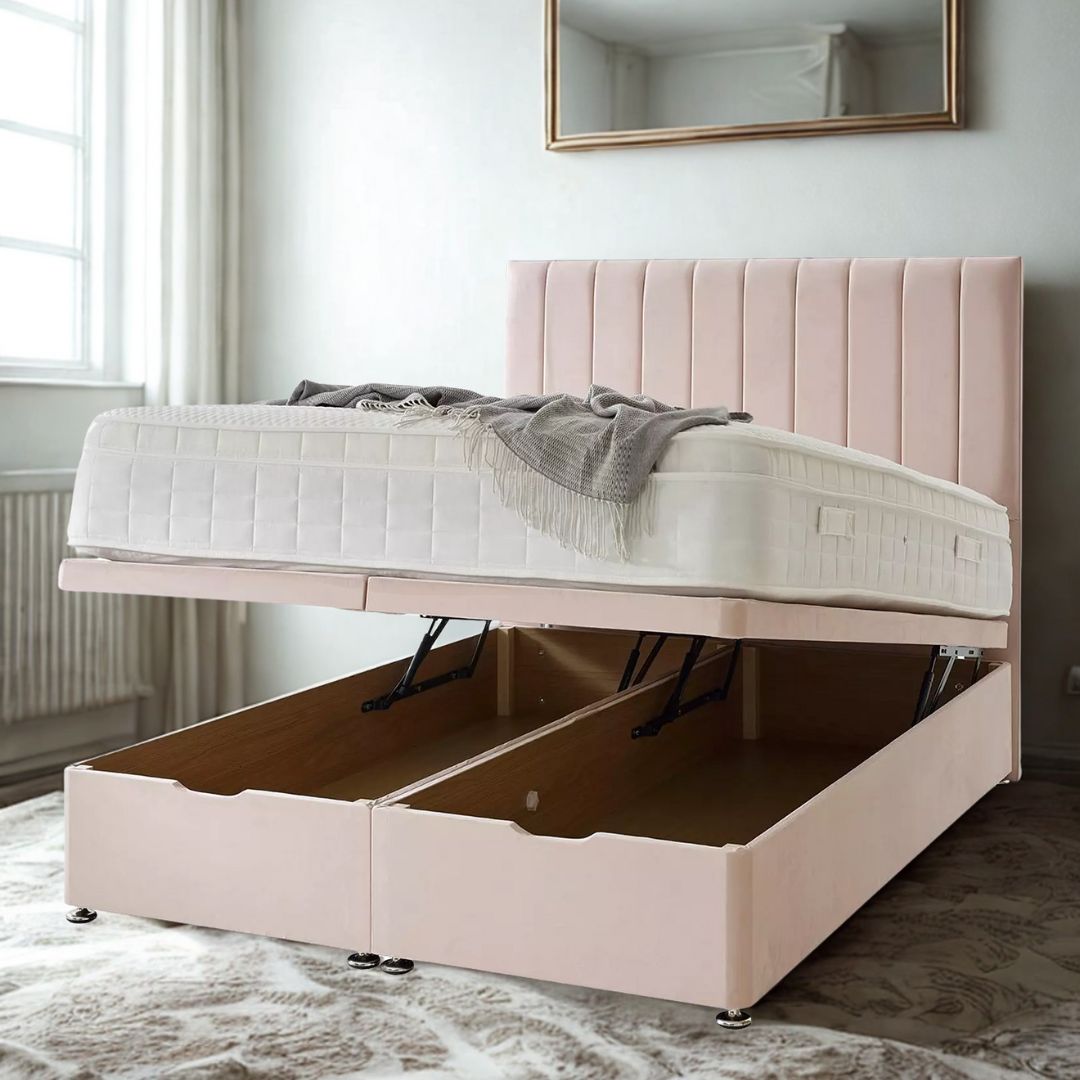 Blush Harmony Divan Bed A.R FURNITURE UK