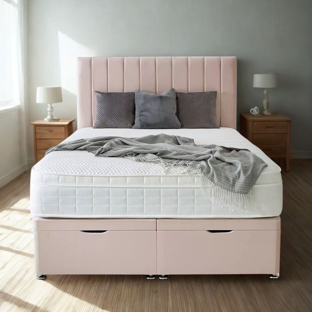 Blush Harmony Divan Bed A.R FURNITURE UK