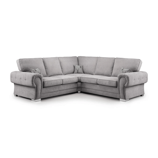 VERONA FULL BACK CORNER SOFA Grey