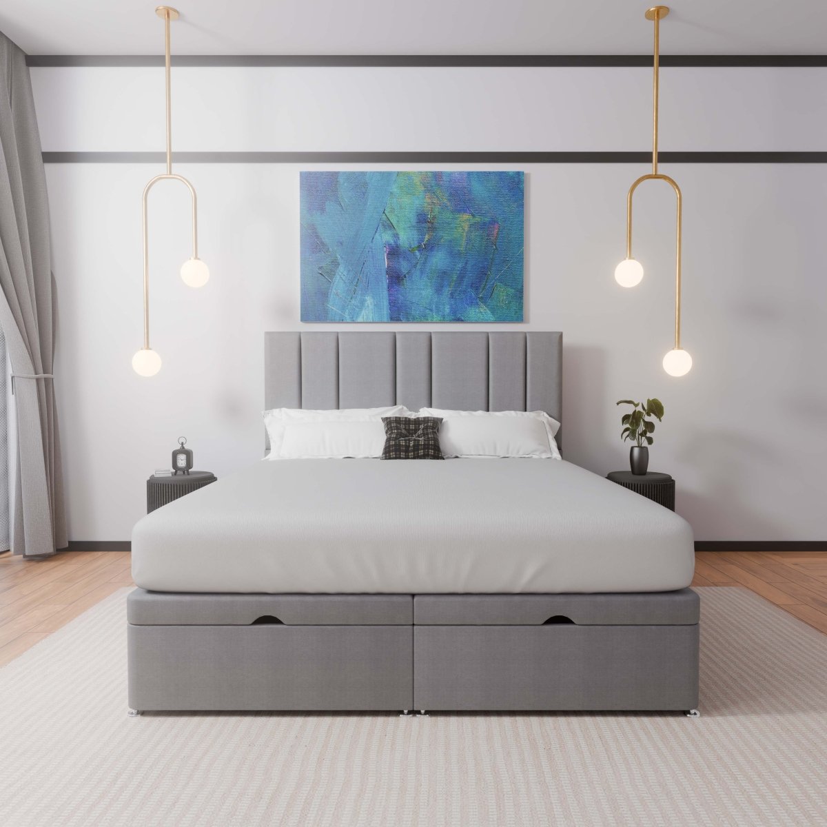 Alaska End Lift Ottoman Divan Bed UK