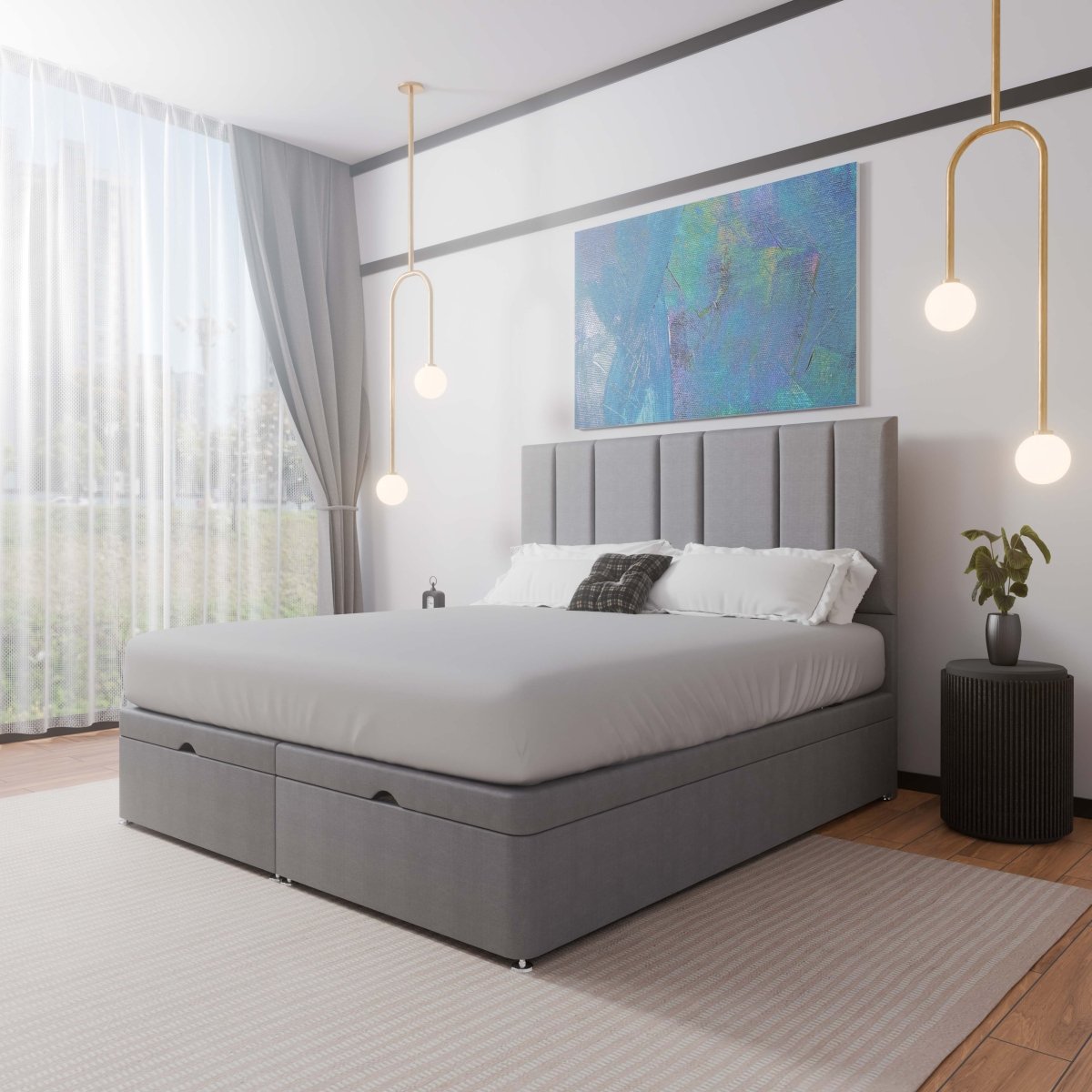 Alaska End Lift Ottoman Divan Bed UK