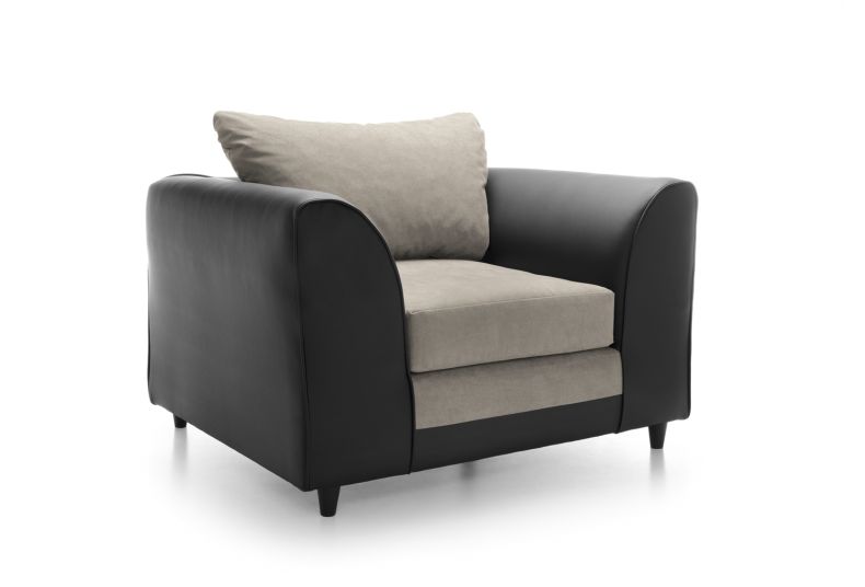 Dylan Chenille Collection: Corner Sofas, Armchairs, Footstools - Ultimate Comfort Armchair Brown