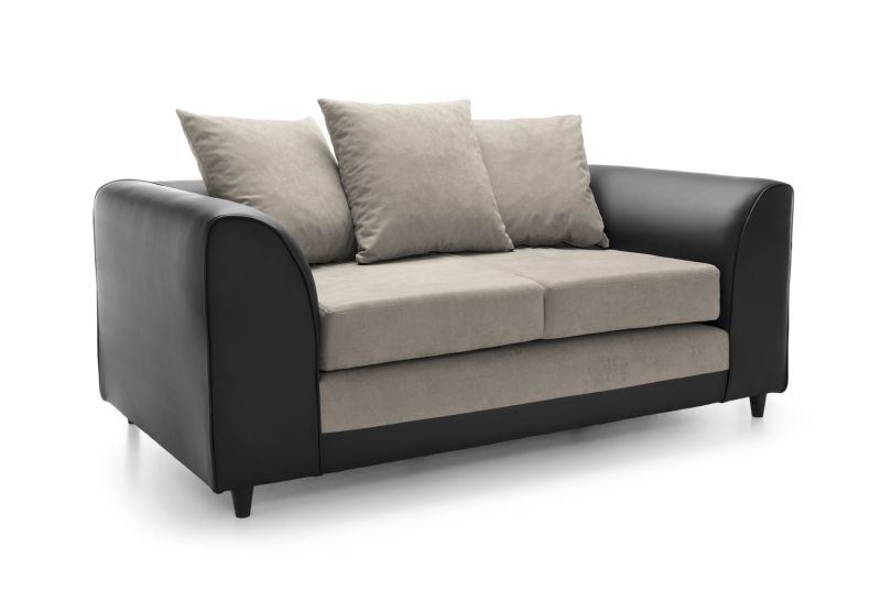 Dylan Chenille Collection: Corner Sofas, Armchairs, Footstools - Ultimate Comfort 2 Seater Sofa Brown