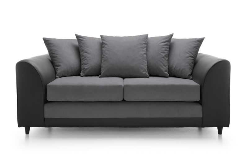 Dylan Chenille Collection: Corner Sofas, Armchairs, Footstools - Ultimate Comfort 3 Seater Sofa Brown