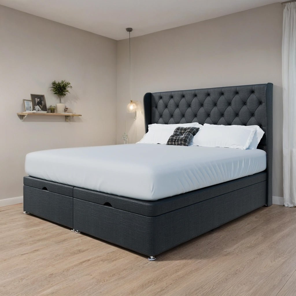 Manhattan Winged End Lift Ottoman Divan Bed