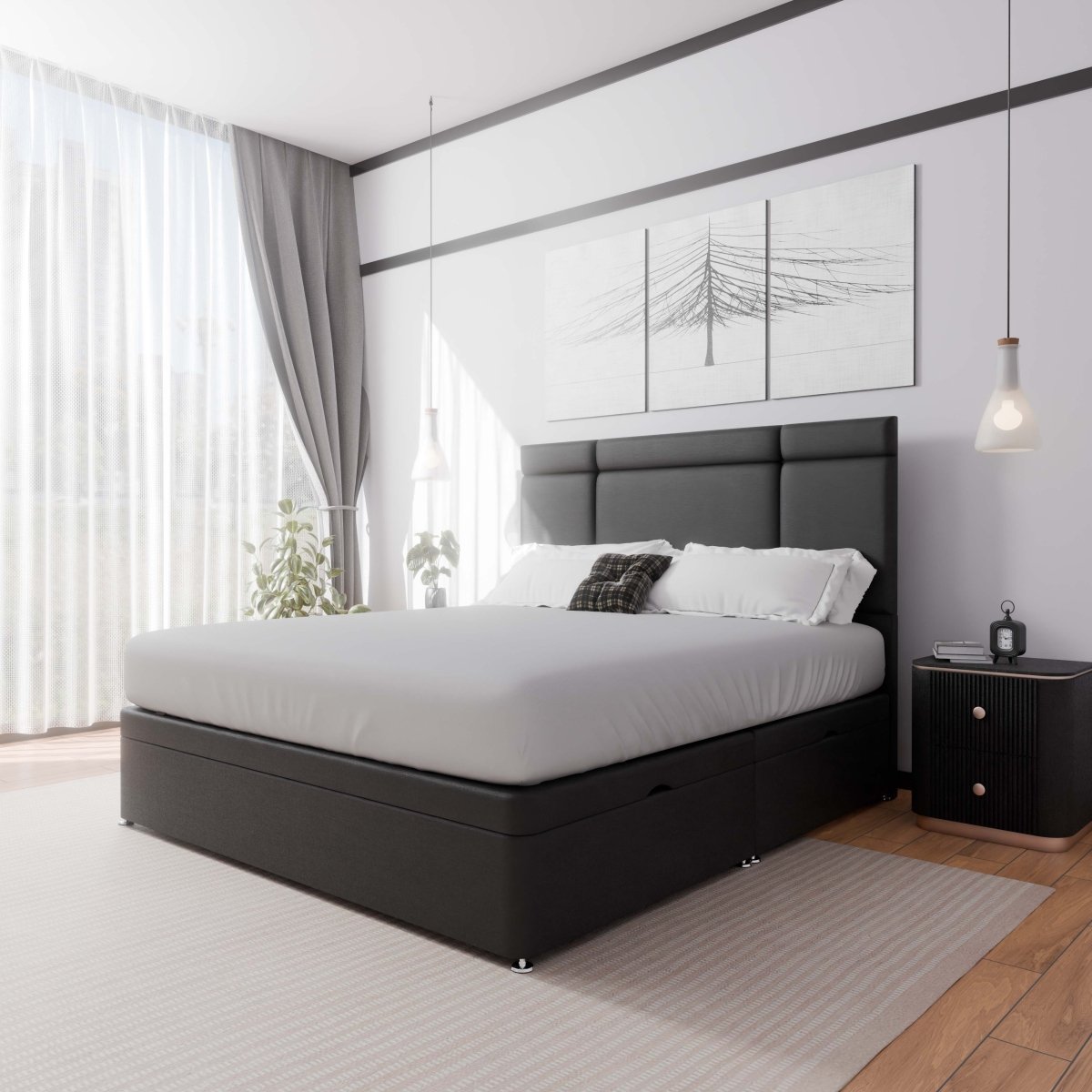 Side Lift Ottoman Divan Bed UK